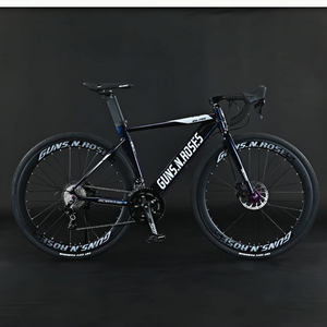 Bicicletta da Corsa Leggera da <span class=keywords><strong>Uomo</strong></span> 18 Velocità con Freno a Disco e Manubrio Curvo Forcella in Lega di Alluminio - Product Image 4