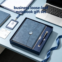 Carnet à spirales personnalisé avec stylo, format A5, détachable, pour réunions de bureau, 100 feuilles, logo imprimable, ensemble de cadeaux d'entreprise