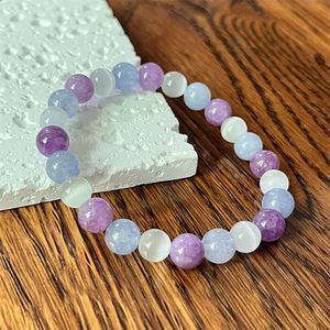 Bracelet en pierre naturelle avec perles de verre colorées pour la pratique de la gratitude, option d'expédition prioritaire professionnelle, suivi en temps réel - Product Image 1