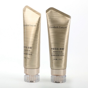 50ml 100ml Black <b>Plastic</b> Packaging <b>Tube</b> for Facial Cleanser Sunscreen Shampoo Soft Skin Care Cream Round Pattern with Screw Cap - Product Image 3