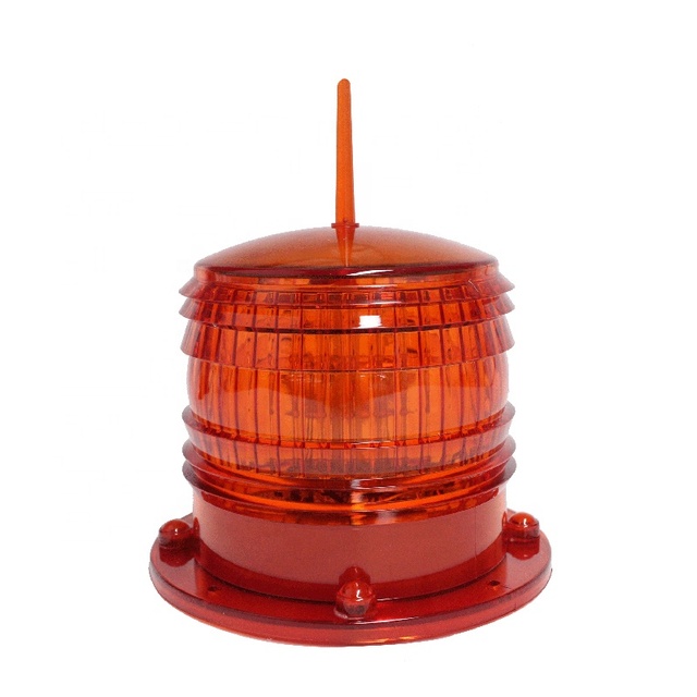 Solar Marine Lantern Led Solar Aviation Light Red Obstruction Beacons