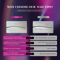 Gel de Uñas Transparente de Almendra de Alta Calidad, PMMA Suave, de Lujo, Grueso, de Cobertura Completa, Pre-Diseñado, en Oferta