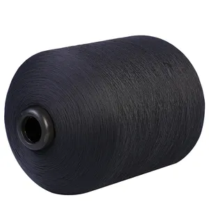 wholesale black yarn yarns manufacture custom colour high elastic 100 poy polyester thread 150d yarn for socks