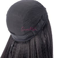 Perruque mi-tête lisse et frisée 3-en-1 sans colle, 100 % cheveux humains vietnamiens, installation rapide – Vente chaude en gros