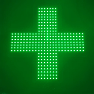 Solution d'installation directe usine, conforme CE et RoHS, pour enseigne de pharmacie, croix LED matricielle, signalétique extérieure - Product Image 3