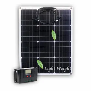 Yiwu Donghui Monocrystalline Cell Small Solar Panel 50watt Solar Panel 50w 12v Flexible Solar Panel kits for RV