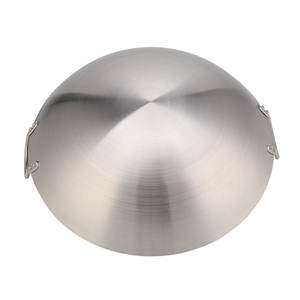 Profissional 26-100cm Stainless Steel <span class=keywords><strong>Wok</strong></span> Set Duas Alças Indução Adequado Utensílios de Cozinha Fry Pan Big Pot para Restaurantes - Product Image 3