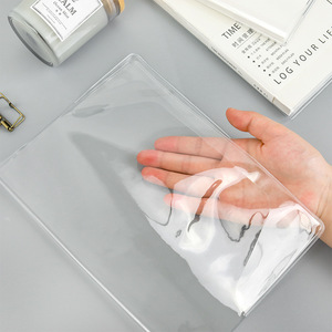 <span class=keywords><strong>Protège</strong></span>-cahiers transparents en PVC en gros – Couvertures personnalisées en plastique <span class=keywords><strong>transparent</strong></span> pour agendas et carnets - Product Image 4