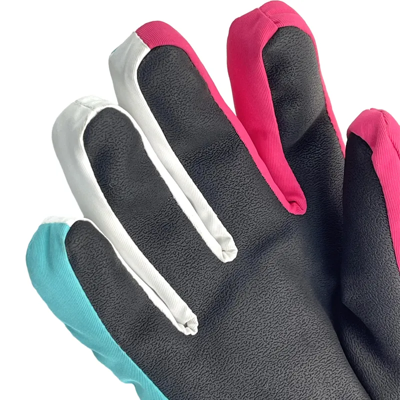 Gants de ski en polaire thermique personnalisés pour l'hiver Gants de vélo de course noirs et chauds pour hommes avec écran tactile pour l'hiver