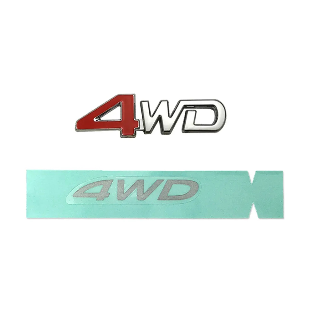 1 adet 4WD etiket ASX için kuyruk kapı cam Logo Lancer için arka cam dört tekerlekli sürücü etiket Logo pajero için V31 V33