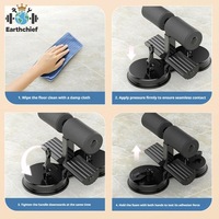 Appareil de fitness à ventouse fixe pour sit-ups à domicile, équipement d'entraînement de force pour abdominaux et curls, machine à abdominaux avec corde