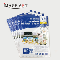 Papier de Sublimation Format A3 6 Couleurs pour Tasses, Taux de Transfert de 95%, 50 Feuilles/Paquet, Marque Image Art pour Cadeaux d'Affaires Promotionnels