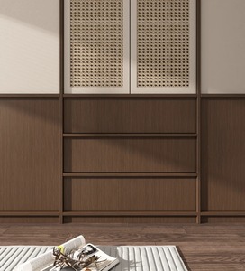 Table de chevet Bone Line, commode de rangement en bois, meuble de chambre moderne, armoire sur mesure - Product Image 2