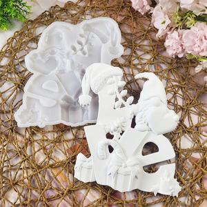 Moldes de fundición de resina hechos a mano para adornos decorativos DIY molde de esqueleto de silicona estilo Ins X0194 - Product Image 2