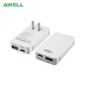 Meilleure vente Durable utilisant un chargeur mural 18W/20W USB et Type C personnalisé US/UK/EU Plugs Multi-Port Usbc Wall Charger