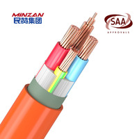 SAA AS/NZS 0,6/1 KV V90 XLPE Isoliertes 3-adriges 4-adriges 1,5mm 2,5mm 4mm 6mm 10mm 16mm 25mm 35mm 50mm 70mm 95mm orange farbenes Rund kabel