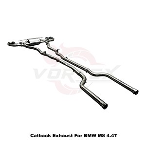 Vortex Electronic Valved Exhaust for BMW M8 Competition 4.4T S63 Stainless Steel Quad Tips Performance <b>Kit</b> - Product Image 4