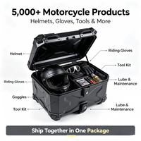 Top Case Moto Universel 45L en ABS, Étanche, Boîte Arrière à Double Verrouillage, Déverrouillage Rapide, Coffre de Rangement pour Scooter et Moto