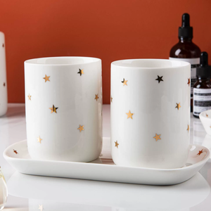 Nuevo Baño de cerámica con estampado de estrellas de estilo europeo para uso doméstico y hotelero - Product Image 3