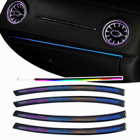 Lampu Ambient Interior Mobil 18 in 1 22 in 1 64 Warna Tombol Speaker Tweeter Putar Kontrol Aplikasi untuk Honda HRV Vezel 2015-2022