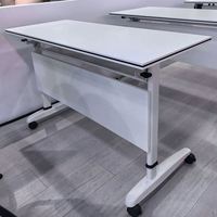 Table de formation pliante avec roulettes, bureau de conférence mobile pour le bureau, l'école et la salle de formation