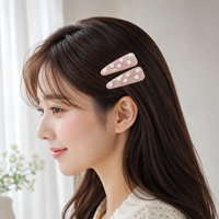 Jepit Rambut Bunga Akrilik Custom Newyeah untuk Wanita, Barrettes, Pince a Cheveux, Pinzas Para El Cabello, Grosir