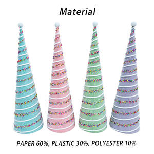 Collection <span class=keywords><strong>de</strong></span> décorations <span class=keywords><strong>de</strong></span> Noël : Ornements <span class=keywords><strong>en</strong></span> <span class=keywords><strong>papier</strong></span> <span class=keywords><strong>en</strong></span> forme <span class=keywords><strong>de</strong></span> cône scintillant pour <span class=keywords><strong>sapin</strong></span>, design festif, cadeau idéal pour les décorations <span class=keywords><strong>de</strong></span> vacances - Product Image 6