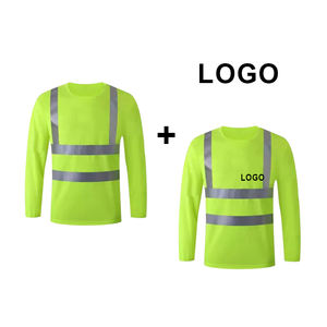 Sicurezza ad alta visibilità manica lunga costruzione camicie da lavoro per gli uomini abbigliamento di sicurezza riflettente - Product Image 2