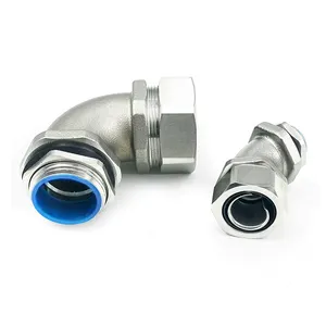 Right Angle IP68 Protection 90 Degree Flexible Waterproof Metal Cable Gland