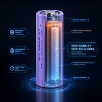 Cellule Li-ion Premium Battivus 21700 6500mAh à décharge rapide pour drone de cartographie professionnel, VTOL, UAV, hélicoptère – Vente chaude en Russie et en Europe