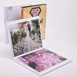 Stock 8x10 blanc PVC Soft Film Sleeve Albums <span class=keywords><strong>Photo</strong></span> 20 Photos motifs personnalisés carton page intérieure avec matière plastique - Product Image 1