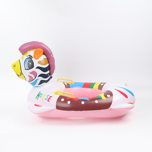 <b>Inflatable</b> Horse Kids Swim <b>Float</b> Cartoon Design Thickened PVC Floating Ring For Children Water Play Summer Pool Toy - Product Image 4
