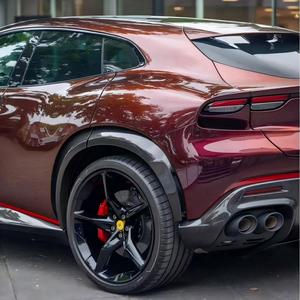 Nouveau pour FUV <span class=keywords><strong>Purosangue</strong></span> <span class=keywords><strong>SUV</strong></span> <span class=keywords><strong>2022</strong></span>+ Kit carrosserie personnalisé en fibre de carbone OEM : lèvres avant/arrière, passages de roue, jupes latérales, boulons, pare-chocs - Product Image 6