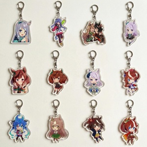 OEM ODM <span class=keywords><strong>Anime</strong></span> Uma Musume Pretty Derby Acrylic <span class=keywords><strong>Anime</strong></span> Chibi Charm Umamusume Llavero Colgante para Bolso de Chica Jinete Kawaii Regalo <span class=keywords><strong>Otaku</strong></span> - Product Image 2