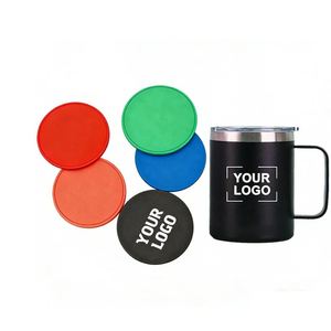 Posavasos de Silicona Antideslizantes y Antiadherentes para Tazas de Café y Té, con Logotipo Personalizado al por Mayor, para Hoteles, Bares, Regalos Promocionales y Empresariales - Product Image 1
