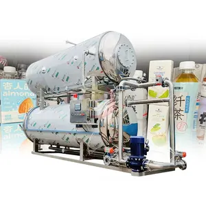 Retort 1000L Automatic Bird Nest Beverage Can Steam Water Spray Food Autoclave sterilization Pot Machine