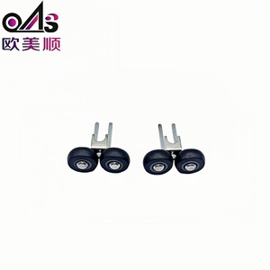Roulettes <span class=keywords><strong>de</strong></span> meubles durables en nylon et fer, roulettes supérieures pour portes <span class=keywords><strong>de</strong></span> <span class=keywords><strong>placard</strong></span>, roulettes coulissantes pour armoires, roulettes à pousser-tirer en zinc. - Product Image 2