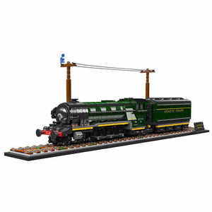 Vente chaude <span class=keywords><strong>italien</strong></span> Marconi Express train léger sur rail blocs de construction 1:32 monde <span class=keywords><strong>ferroviaire</strong></span> APP télécommande 50 pièces XTH marque - Product Image 3