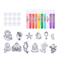 DIY Dessin Jouets 3D Fenêtre Peinture Princesse Monde Verre Décoration Arts et Artisanat Kits pour Enfants Jouer