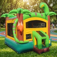 Château gonflable dinosaure de 14 pieds, château gonflable commercial pour enfants, charge maximale 220 lb pour location événementielle