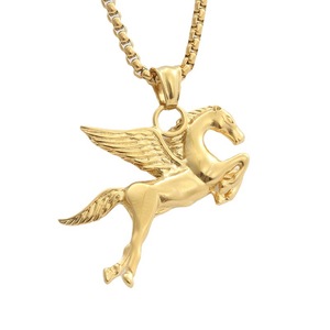 Collar con colgante de acero inoxidable Pegasus para hombre, joyería de regalo con dije de animal a la moda, 280251 - Product Image 5