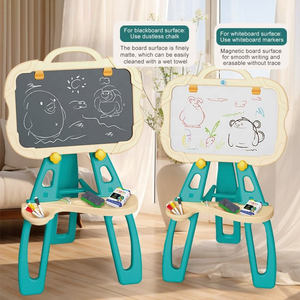 2025 Kinderen Nieuwe Educatieve Dubbelzijdige Kleur Tekentafel Speelgoed 2 In 1 Uitwisbaar Cartoon Opvouwbaar Schrijfbord - Product Image 3