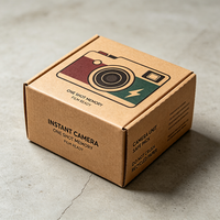 Carton d'expédition en carton ondulé robuste imprimé numériquement sur mesure, production en 72h, pour appareils photo, marchandises fragiles, boîte d'expédition pour la vente au détail