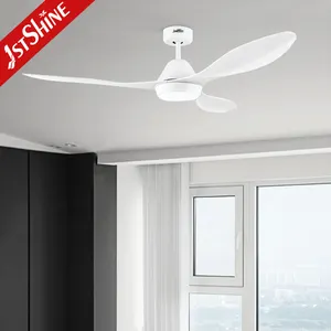 1stshine led ceiling fan 52 inch 3 ABS blades decorative modern energy saving ceiling fan with light