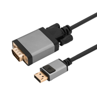 Aluminium dp au câble vga mâle à mâle full hd 1080p pour home cinéma