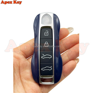 Fundas de Repuesto para Llaves de Alta Calidad en Azul Oscuro para Porsche con Adhesivos para Crear Marcos de Fotos Artísticos - Product Image 5