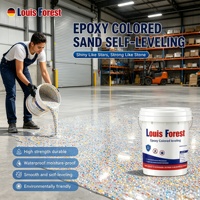 Peinture de sol anti-corrosion directe d'usine, revêtement de sol époxy auto-nivelant pour atelier industriel, imperméable