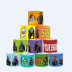 몬스터 트럭 파티 호의 KidsPapa PVC 슬랩 및 스냅 팔찌 고무 밴드 어린이 파티 - Product Image 2