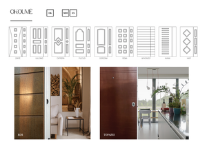 Panneau de porte en bois insonorisé au design minimaliste du fabricant professionnel Panneau de bois externe - Product Image 4
