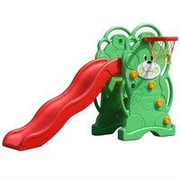 Balançoire et toboggan en plastique bon marché utilisés pour la maternelle pour les enfants Parc de jeux éducatifs en plein air Parc de trampoline
